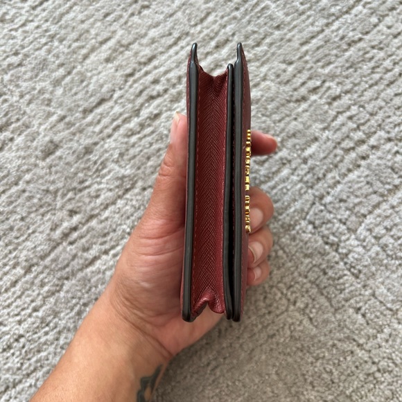 Michael Kors Red Bi-Fold Snap Wallet - Picture 6 of 13